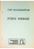 Późne wiersze