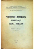 Proroctwo Jeremjasza Lamentacje Księga Barucha 1935 r.