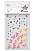 Kryształki samoprzylepne Motyle i dżety 64szt