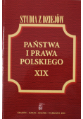 Studia z dziejów państwa i prawa polskiego XIX