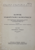Słownik starożytności słowiańskich tom 8 cz 1