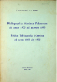 Polska bibliografia Maryjna od roku 1903 do 1955