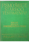 Pismo Święte Starego Testamentu Księga Powtórzonego Prawa