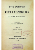 Płeć i charakter 1926 r.