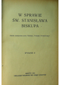 W sprawie Św Stanisława biskupa 1926 r.