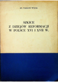Szkice z dziejów reformacji w Polsce XVI i XVII w