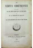 Les Vertus Chretiennes 1862 r