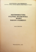 Eksterminacyjna polityka hitlerowska wobec narodu polskiego