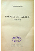 Pierwsze lat dziesięć 1928 r