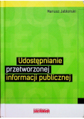 Udostępnianie przetworzonej informacji publicznej