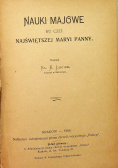 Nauki majowe ku czci Najświętszej Maryi Panny 1908 r.