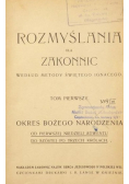 Rozmyślania dla zakonnic Tom I 1926 r.