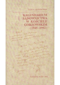 Kalendarium sądownictwa w kościele gorzowskim