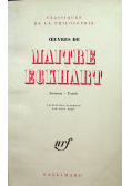 Ouvres de Maitre Eckhart 1942 r.