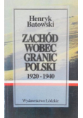 Zachód wobec granic Polski 1920 - 1940