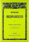 Wykład obrzędów kościelnych na święta całego roku