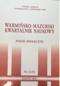 Warmińsko-Mazurski Kwartalnik Naukowy  Nr  2 / 14