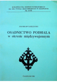 Osadnictwo Podhala w okresie międzywojennym