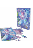Puzzle 100 Księżniczka z wróżką brokatowe