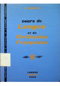 Cours de Langue et de Civilisation Francaises