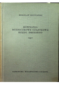 Równania różniczkowe cząsteczkowe rzędu drugiego