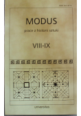 Modus prace z historii sztuki VIII - XI