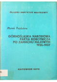 Górnośląska narodowa partia robotnicza po zamachu majowym 1926 1937