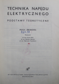 Technika napędu elektrycznego Podstawy teoretyczne