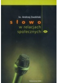 Słowo w relacjach społecznych