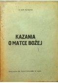Kazania o Matce Bożej 1947r