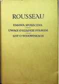 Umowa społeczna Uwagi o rządzie polskim List o widowiskach
