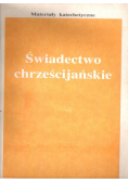 Świadectwo chrześcijańskie