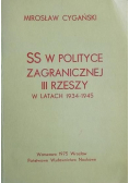 SS w Polityce Zagranicznej II Rzeszy w latach 1934 1945