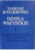 Kotarbiński Dzieła wszystkie