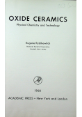 Oxide Ceramics