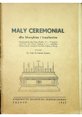 Mały ceremoniał dla kleryków i kapłanów 1949 r