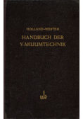 Handbuch der Vakuumtechnik