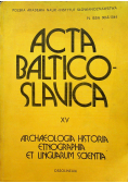 Acta baltico slavica XV