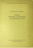 Osady Pomorza Gdańskiego W Latach 1309 - 1454