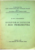 Korporacjonizm i jego problematyka 1936r