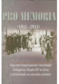 Pro memoria (1941-1944)