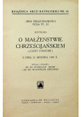 O małżeństwie Chrześcijańskiem 1931 r