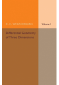 Differential Geometry of Three Dimensions