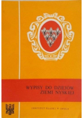 Wypisy do dziejów Ziemi Nyskiej