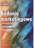 Badania marketingowe metody i techniki