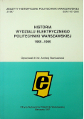 Historia wydziału elektrycznego Politechniki Warszawskiej