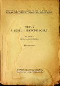 Studia z teorii i historii poezji