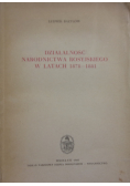 Działalność narodnictwa Rosyjskiego w latach 1878   1881