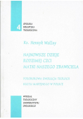 Najnowsze dzieje rodzimej czci matki naszego zbawiciela