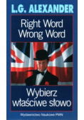Right Word Wrong Word Wybierz właściwe słowo